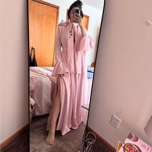 Elegant Pink Maxi Dress